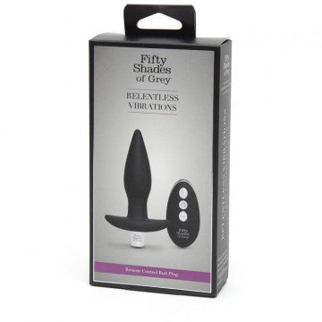 Fifty Shades Relentless Vibrations Remote Control Butt Plug