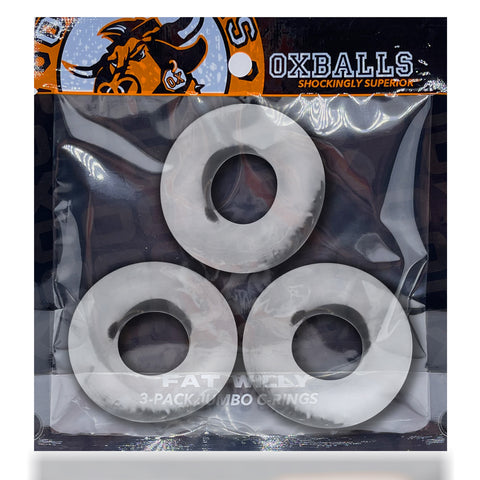 Fat Willy 3-Pack Jumbo Cockring - Clear