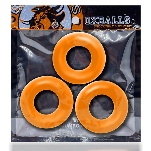 Fat Willy 3-Pack Jumbo Cockring - Clear