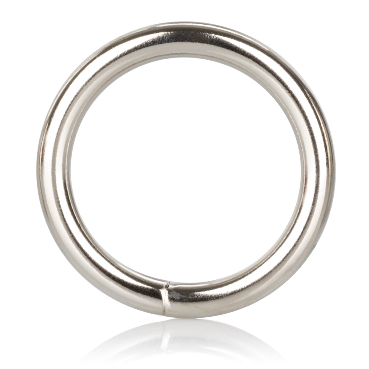 Metal Silver Cock Ring - Large