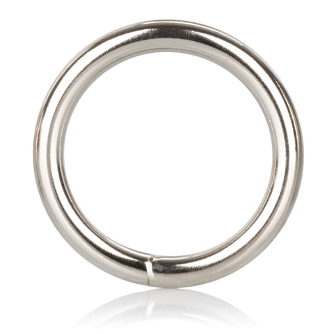 Metal Silver Cock Ring - Large