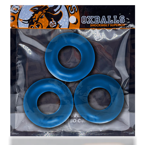 Fat Willy 3-Pack Jumbo Cockring - Blue