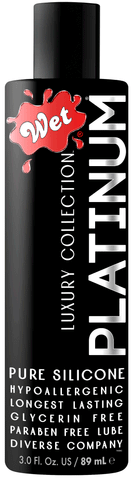 Wet Platinum Luxury Silicone Lubricant - 3 Fl. Oz