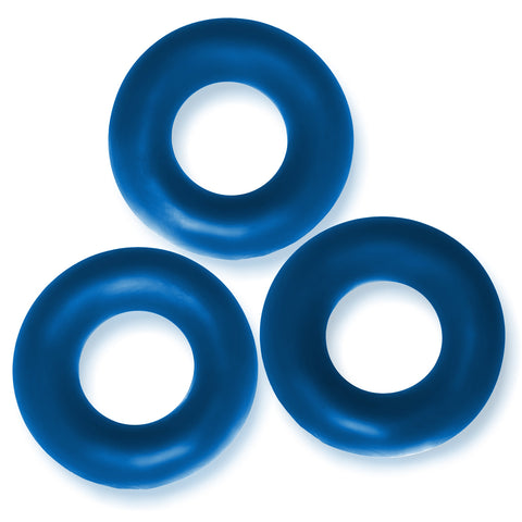 Fat Willy 3-Pack Jumbo Cockring - Blue