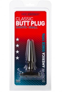 Classic Butt Plug Smooth - Small - Black