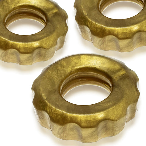 Silicone 3-Pack Cockrings - Bronze